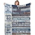 thumbnail image 1 of LHSHID 60th Birthday Decorative Blanket for Husband's Mom and Dad 40x50in, 1 of 7