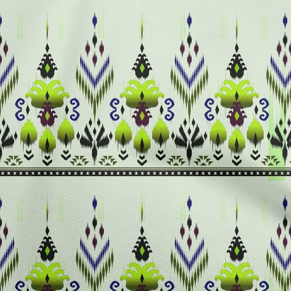 oneOone Cotton Flex Reef Fabric Ikat Diy Clothing Quilting Fabric Print Fabric By Yard 40 Inch Wide