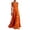01 Orange, variant on Elegant Chiffon Floor Lenght Dress for Women Summer Bohemian Floral Print V Neck Wedding Guest Vacation Dresses