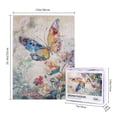 thumbnail image 4 of 500 PCS Fantasy Butterflies 500 pieces Vintage jigsaw puzzles,Vibrant Design,Great for Relaxation and Display for Puzzle Enthusiast,Classic Insect Wooden Puzzle for Home Wall decor, 4 of 6