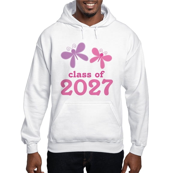 CafePress - Class Of 2027 Girls Graduation Hooded Sweatshirt - Pullover Hoodie, Hooded Sweatshirt