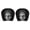 C8, variant on Ghost Face Headrest Covers 2Pcs Spooky Car Interior Upgrade Halloween Themed Headrest Protector Breathable Soft Fabric Easy Install for Vehicle Auto SUV (C)