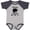 Baseball Heather and Navy, variant on Nicu Grad Boys Native Arrow Bear Boys Baby Bodysuit