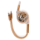 thumbnail image 1 of Organismo animal salvaje leopardo terrestres Cable de carga telescópico múltiples USB tres en uno, 1 of 3