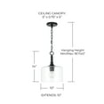 thumbnail image 2 of Capital Lighting 339311 Carter 1 Light 10" Wide Mini Pendant - Bronze, 2 of 7