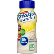 Carnation Breakfast Essentials Ready-to-Drink, Classic French Vanilla, 8 FL OZ Bottle (Pack of 24) (Packaging May Vary)