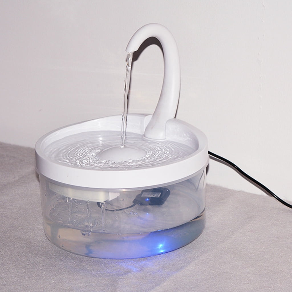 ZUARFY Intelligent Cat Drinking Water Fountain Automatic Circulating Water Dispenser Silent Water Filtration with Night Vision LED Water Level Window Pet Feeding Pump Smart Appliances