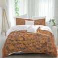 thumbnail image 2 of Boho Yellow Flowers Bedding 3 Piece Duvet Cover Set Twin Size, Spring Abstract Watercolor Floral Leaf Microfiber Comforter Cover with Zipper Closure & Pillowcases, Wrinkle & FadeResistant Quilt Cover, 2 of 9