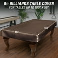 thumbnail image 2 of GoSports 8 ft Premium Leatherette Pool Table Cover - Waterproof & Tearproof - Heavy Duty Indoor & Outdoor Billiard Table Cover - Brown, 2 of 5