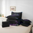 thumbnail image 6 of Manfei Sea Turtle Print Bedding Comforter Set 7-Piece, Gradient Mandala Full Bedding Set, Bohemian Flower Floral Fitted Sheet Flat Sheet, Microfiber Bedroom Decor, 6 of 8