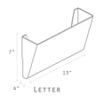 thumbnail image 4 of Storex  Magnetic Wall Pocket, Letter Size, 6-Pack, 4 of 5