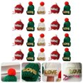 thumbnail image 4 of CIMAXIC 20 Pcs Pince à Cheveux de Noël Barrette Dessin Animé Forme de Chapeau Épingle à Cheveux, 1.18"X1.18"X1.97 Pouces, 4 of 4