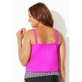 thumbnail image 2 of Swimsuits for All Women's Loop Strap Blouson Tankini Top, 2 of 3