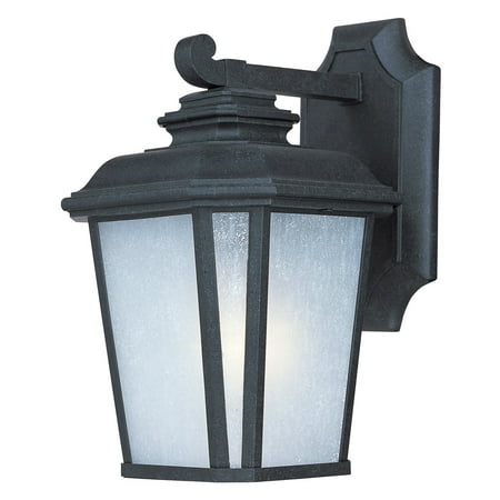 Aluminum Oxide Finish Wall Sconces 1 Light Bulb Fixture With Black Oxide Finish Die Cast Aluminum Material Medium Bulbs 7 inch 60 Watts ()