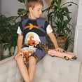 thumbnail image 4 of Wukai Ensemble de Pyjama Imprimé Gnomes d'Halloween Manches Courtes et Sommeil pour Enfants, 2 Pcs-3TG, 4 of 6