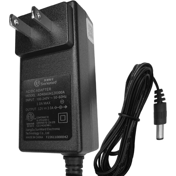 UL Listed 12V AC Adapter for S-G-I-N SGIN-X15 M15 Series X15 15.6" Laptop Model J302-1203000UX 12.0V 3.0A 36.0W DC12V 3A 36W 12VDC 3000mA   12 V Power Supply Cord Cable Battery Charger
