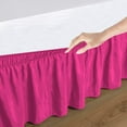 thumbnail image 3 of D.N.G. BEDDINGS 1 Piece Wrap Around Bed Skirt, 21 Inch Deep Pocket, 800 Thread Cotton 100% Egyptian Cotton, King Size (76" x 80") Inch, Solid Hot Pink, 3 of 3