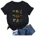 thumbnail image 2 of Levmjia Mode Femmes Grande Taille Hauts Réduction T-Shirt Décontracté Ample Col Rond Imprimé Manches Courtes, 2 of 7