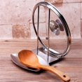 thumbnail image 2 of Stainless Steel Pan Pot Cover Lid Rack Stand Spoon Home Soup Spoon Rests Holder Stove Organizer Home Storage Soup Spoon Rests Kitchen Tools Xingzhi, 2 of 8