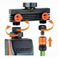 thumbnail image 4 of Claber 8589 Outdoor Faucet Hose Splitter 2 Way 3/4” Male Hose Quick Connect, 4 of 6