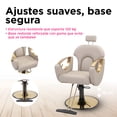 thumbnail image 3 of SILLON BARBERIA SALON DE  BELLEZA HIDRAULICA  RECLINABLE FERRARA BEIGE, 3 of 6