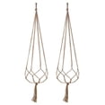 thumbnail image 4 of Advancent Pack of 4 Flower Basket Holder Hanging Garden Decorative Detachable Reusable Balcony Pot Path Park Plant Hanger Rope Tipo 1 2Conjunto, 4 of 6