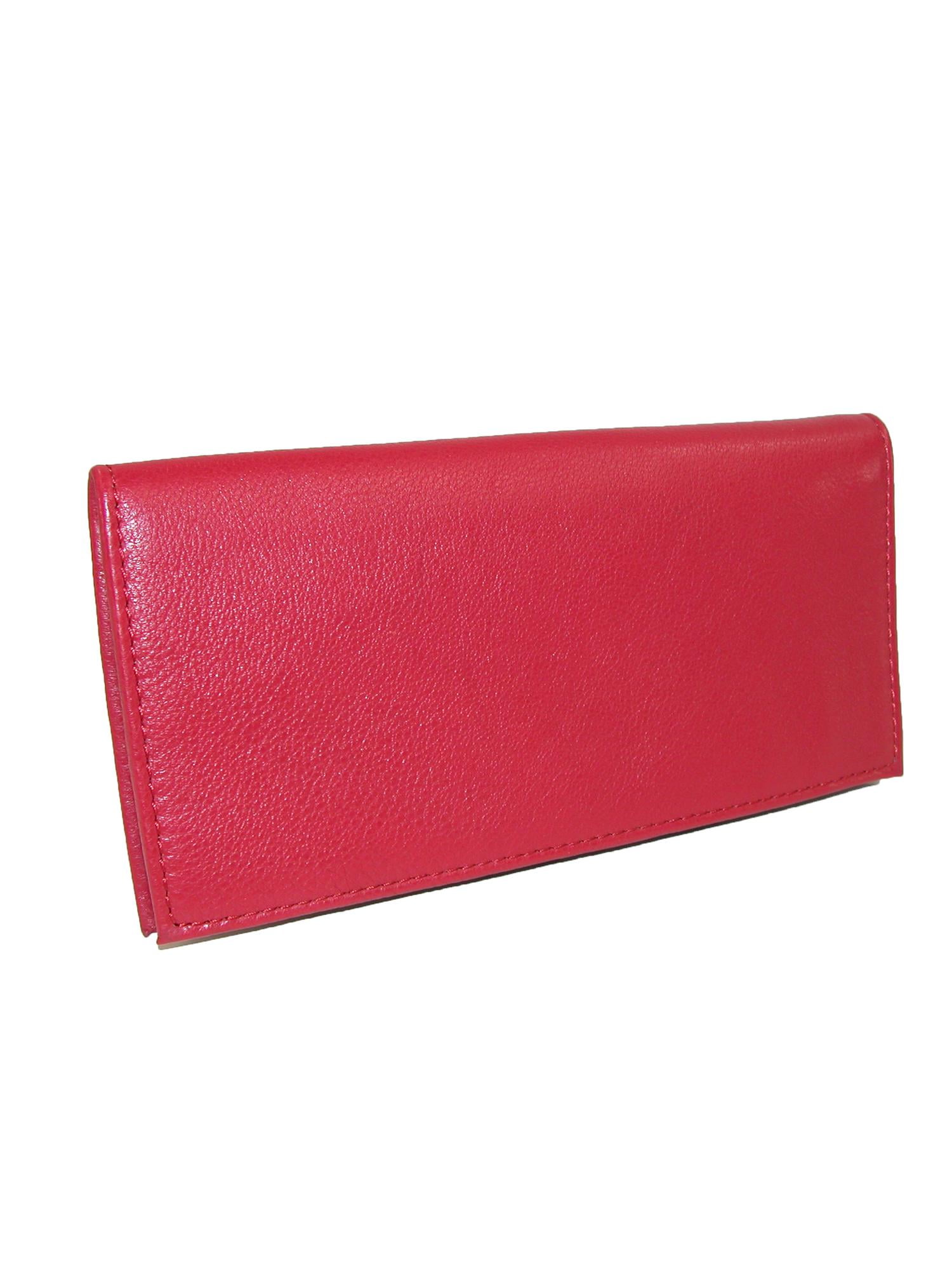Paul & Taylor Leather Checkbook Cover Wallet - Walmart.com