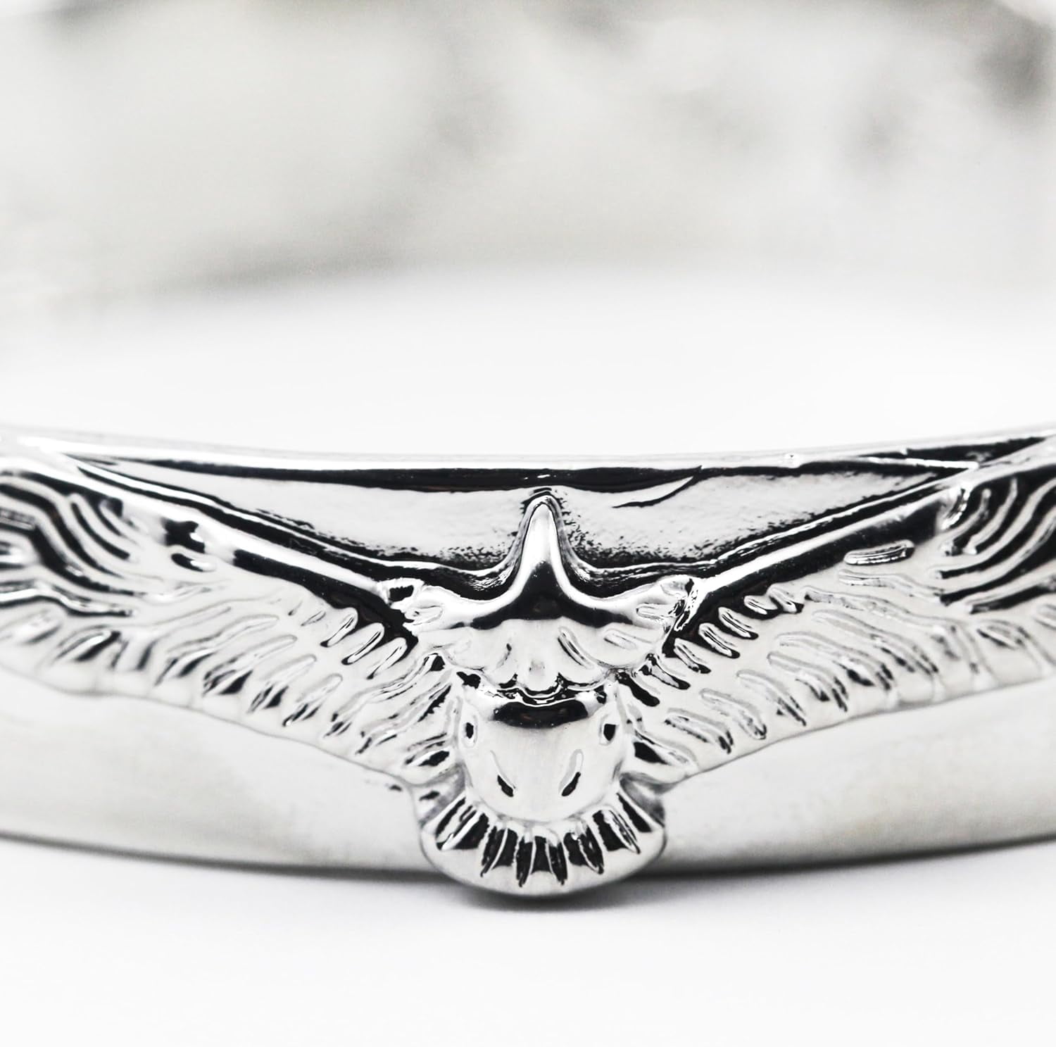 Leander S999 Antique Silver Plated Wide Feather Cuff Bracelet For Men Women Adjustable Retro Twisted Feathers Bracelets Gift Jewelry