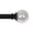 Matte Black, variant on 1" Mercury Glass Sphere Finial Set Matte Black 50"-144"