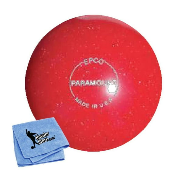 EPCO Candlepin Bowling Balls- Paramount Speckled - Red (4 1/2 inch- 2lbs. 6oz.) 1 Ball