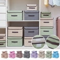 2024 Cotton And Linen Cloth Covered Storage Box Clothing And Debris