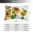 thumbnail image 4 of Disketp Pillow Covers Plump Sunflower And Sketch Pattern Throw Pillow Case Cushion Covers,Cushion For Bedroom,Couch,Home-20"X30", 4 of 9