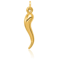 thumbnail image 5 of 14K Solid Yellow Gold Cornicello Italian Horn Necklace Lucky Protection Amulet Pendant Chilli Pepper Charm, 5 of 11
