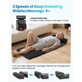 thumbnail image 6 of Comfier Full Body Massage Mat with Heat, Shiatsu Back Massager with 8 Vibration Motors&Kneading Rollers, Black, Gifts, 6 of 7