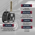 thumbnail image 4 of KeylessOption Keyless Entry Remote Fob Uncut Car Master Ignition Key Blade For Lexus RX330 RX350 RX400h RX450h, HYQ12BBT, 4 of 9