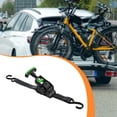 thumbnail image 4 of Correa de trinquete retráctil con ganchos en forma de S, mango ergonómico de rendimiento, cinta retráctil automática para camión y motocicleta. verde, 4 of 7
