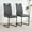 Charcoal Grey b 2Pcs/Set, variant on 6Pcs 4Pcs 2Pcs/Set Modern Dining Chairs with Faux Leather Padded Seat Dining Living Room Chairs Upholstered Chair with gold Metal Legs Design for Kitchen, Living, Bedroom, Dining Room Side Chairs