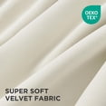 thumbnail image 2 of Cortinas Joydeco de terciopelo blanco con aislamiento térmico de 132 x 244 cm, 2 of 7