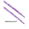 thumbnail image 3 of INSPIRE CHIC Flat Colorful Shoelaces Gradient Colors Shoe Laces for Sneakers 2 Pairs 180cm/70.87" Dark Violet, 3 of 4