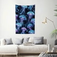 thumbnail image 2 of Jellyfish water bubbles for Bedroom Living Room Dorm, 100% Polyester Tapestry and wall decoration, wall art Tapestry for decorative wall hanging, decorative bedroom, living room decoration, 2 of 6