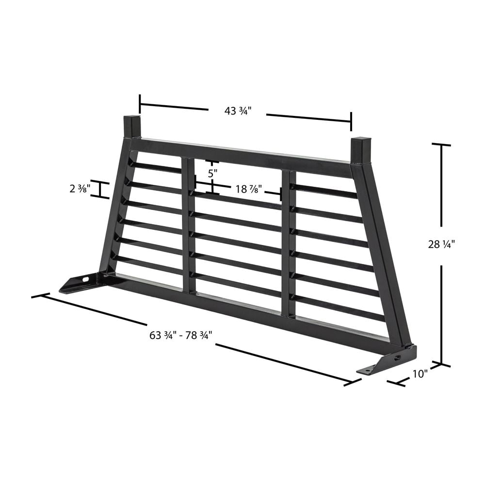 Elevate Outdoor Adjustable Louvered Steel Headache Rack