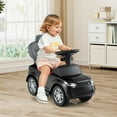 thumbnail image 2 of Topbuy 3 in 1 Push Car for Toddlers Licensed Land Rover Discovery Ride on Toy with Removable Handle & Guardrail Black, 2 of 10