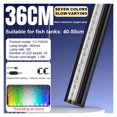 thumbnail image 2 of Aquarium Oxygen Waterfall Led Light Submersible Bubble Decor Lamp for Coral Plant Tanks Fish ,Light is Soft, 2 of 7