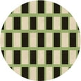 thumbnail image 1 of Ahgly Tapis Rond Lavable en Machine Intérieur Transitionnel Marron Chocolat, 3 Pieds Rond, 1 of 7