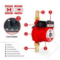 thumbnail image 3 of Bomba presurizadora de 120 W Super SP120W Hierro fundido 3450 RPM 127 V 27.5 LPM, 3 of 6