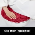 thumbnail image 4 of Tapa de inodoro GORILLA GRIP Soft Chenille Red 49,5 x 47 cm, 4 of 9