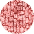 thumbnail image 1 of Ahgly Company Indoor Round Abstract Red Modern Area Rugs, 4' Round, 1 of 4