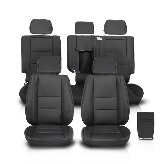 4 Door Driver Passenger Full Seat Covers Set Fit For 2011-2019 Jeep Grand Cherokee