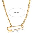 thumbnail image 6 of Safety Pin Necklace Dainty Gold Necklace for Women Trendy Safety Pins with Heart Charm Paperclip Necklace for Women Safety Gifts for Women, 6 of 12