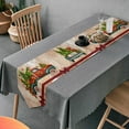 thumbnail image 5 of Dreamtimes Double Sided Christmas Truck Long Polyester Table Runner 13 x 70 Inches Christmas Tree Table Cloth Cover Placemats for Kitchen Dinning Living Holiday Wedding Party Decor, 5 of 7